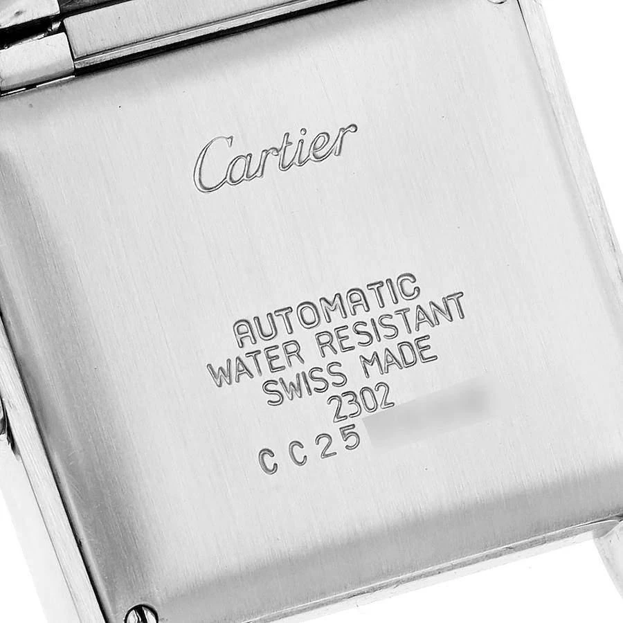 商品[二手商品] Cartier|Cartier Silver 18k Yellow Gold And Stainless Steel Tank Francaise W51005Q4 Automatic Men's Wristwatch 28 mm,价格¥34867,第5张图片详细描述