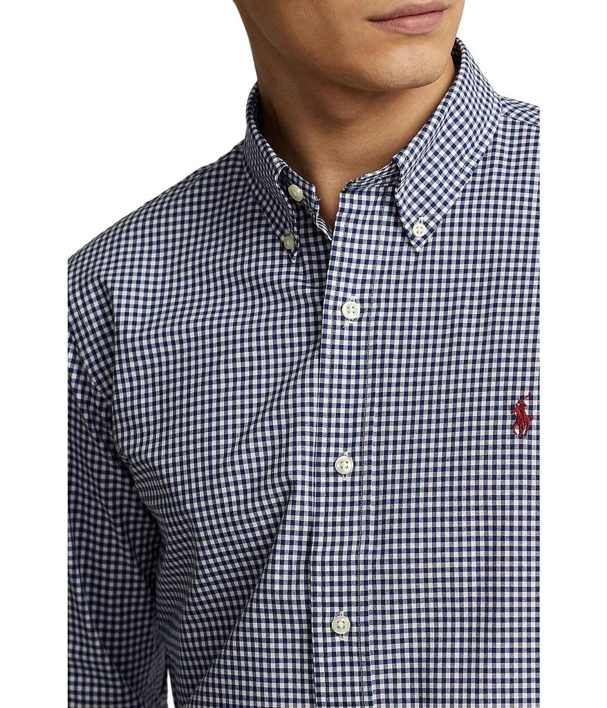 商品Ralph Lauren|Classic Fit Gingham Stretch Poplin Shirt,价格¥525,第3张图片详细描述