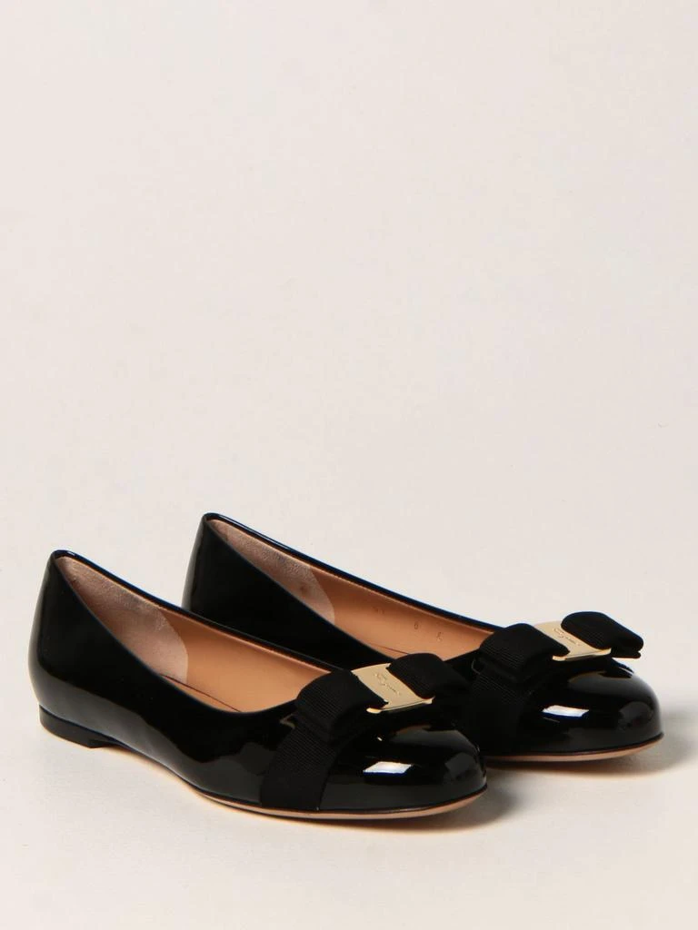 商品Salvatore Ferragamo|Ferragamo Varina patent leather ballet flats,价格¥3121,第2张图片详细描述