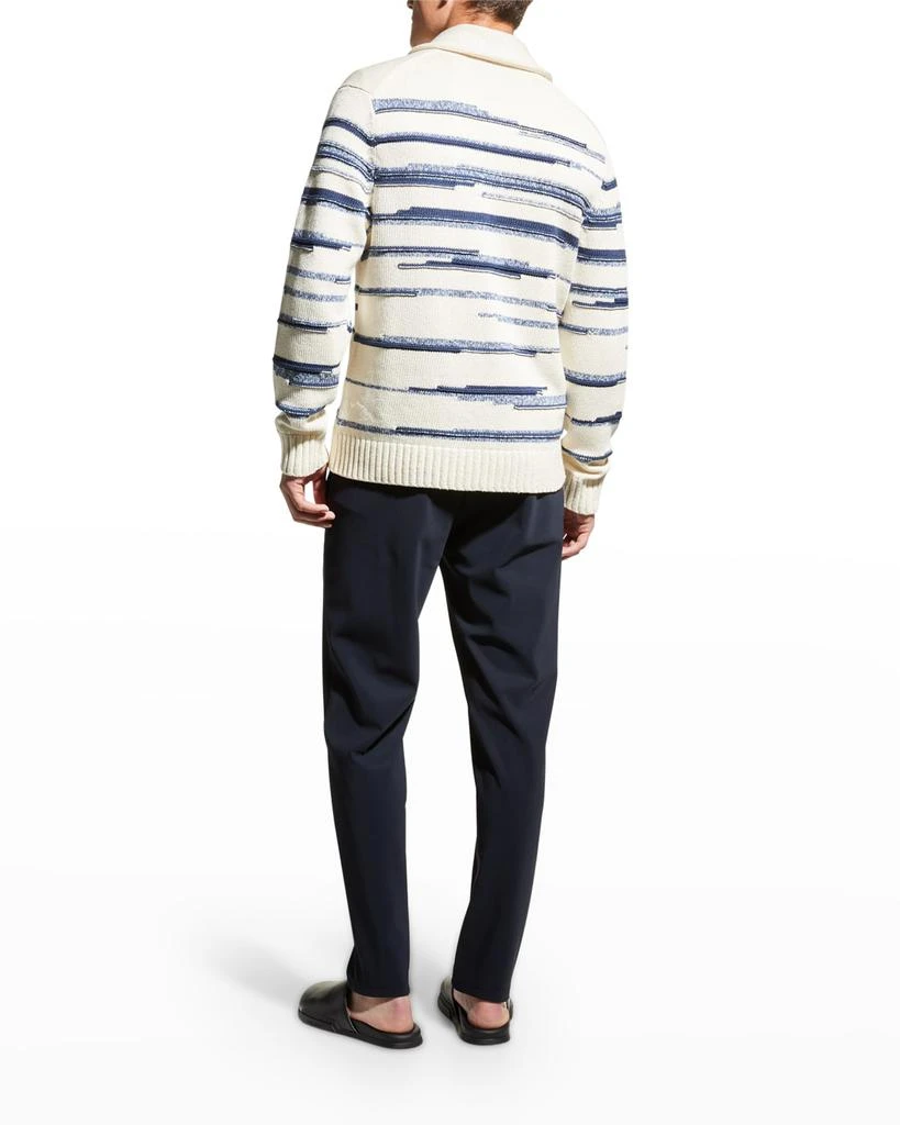 商品Vince|Men's Space Dye Stripe Cardigan,价格¥1671,第4张图片详细描述