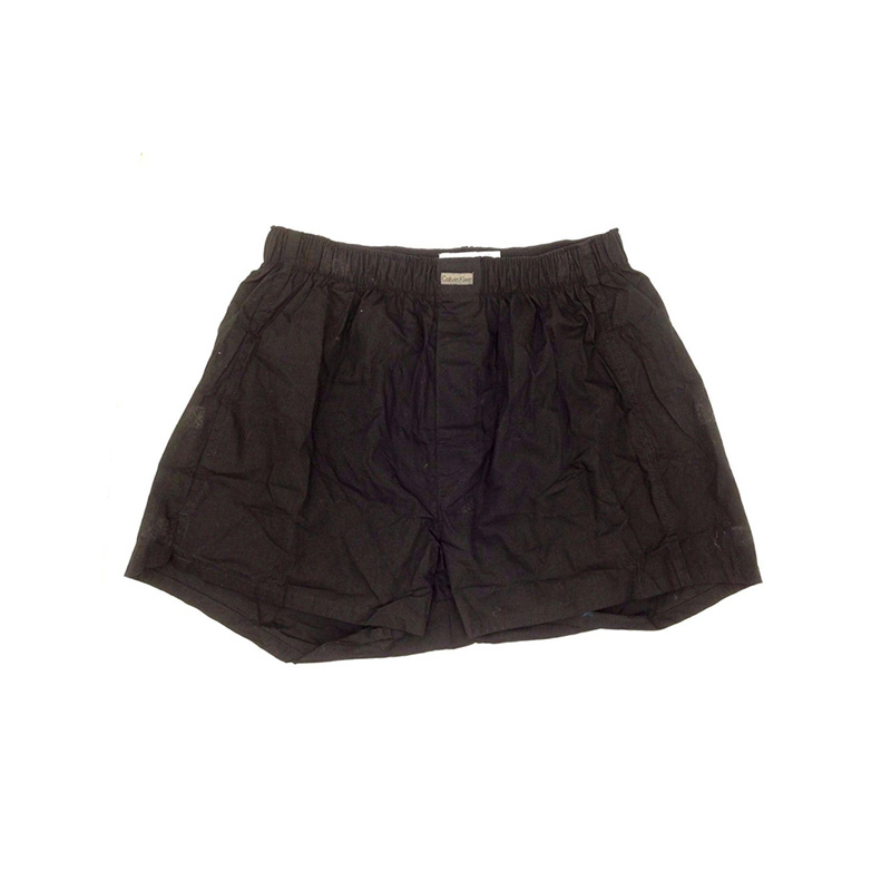 Calvin Klein 卡尔文 克莱恩 黑色棉男士平角短裤 U1732-BLACK商品第1张图片规格展示