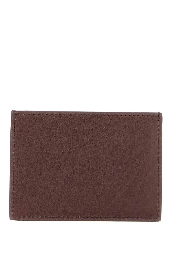 商品Thom Browne|compact dark brown calfskin credit card holder,价格¥1003,第2张图片详细描述