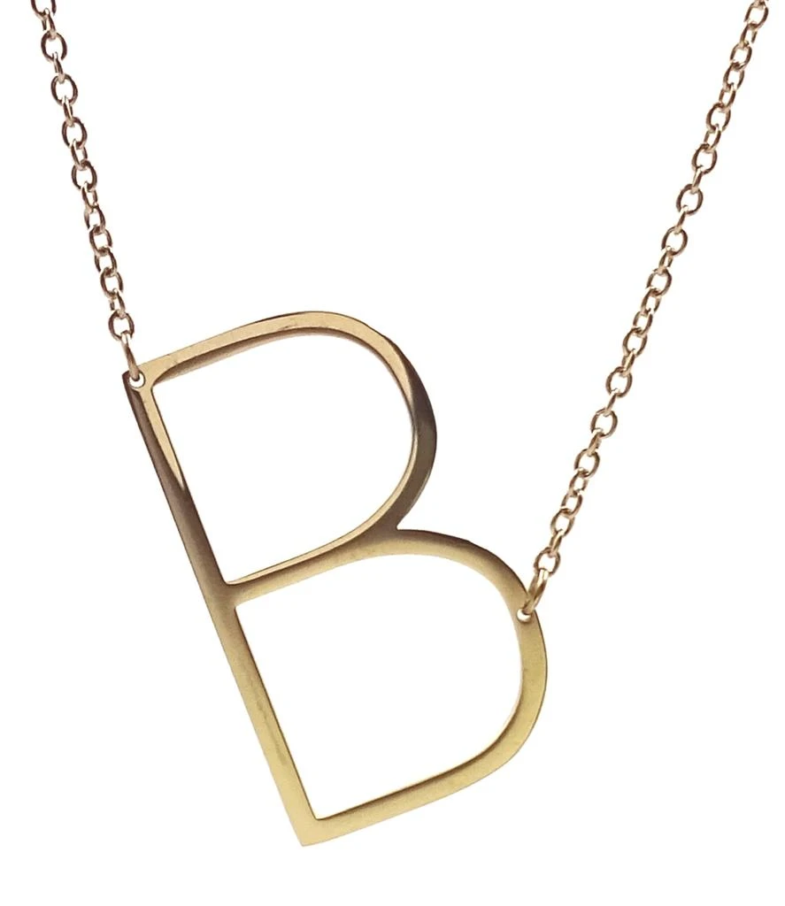 商品Savvy Cie Jewels|1" 18K Gold Plated Necklace,价格¥160,第5张图片详细描述