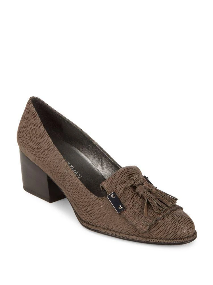 商品Stuart Weitzman|Hingesmid Leather Closed Toe Pumps,价格¥1341,第1张图片
