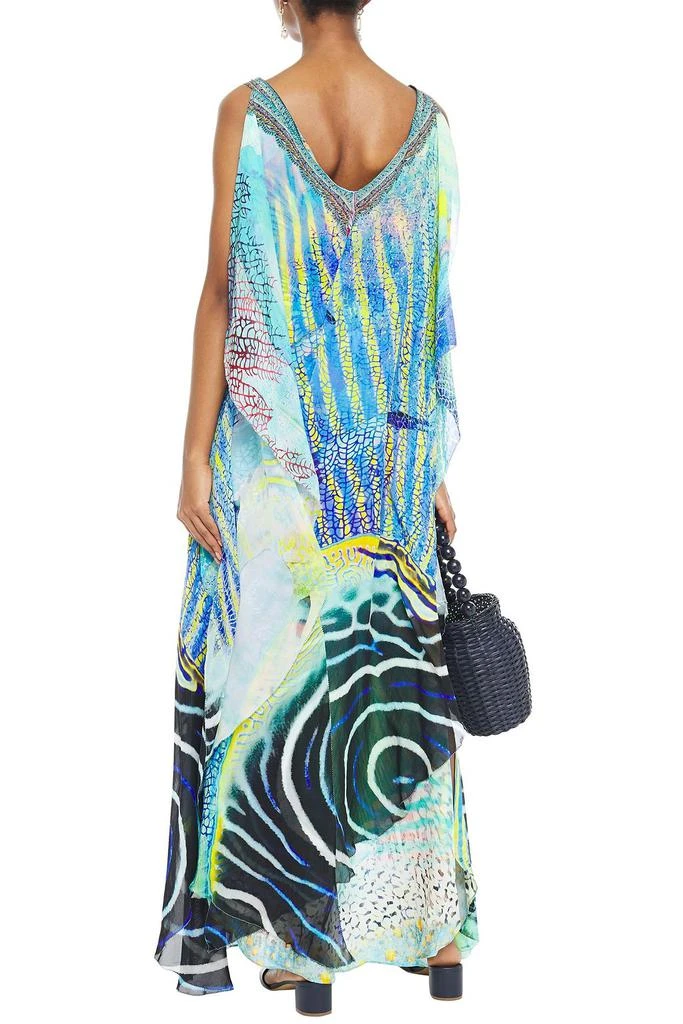 商品Camilla|Reef Warrior draped embellished printed silk crepe de chine maxi dress,价格¥1807,第3张图片详细描述