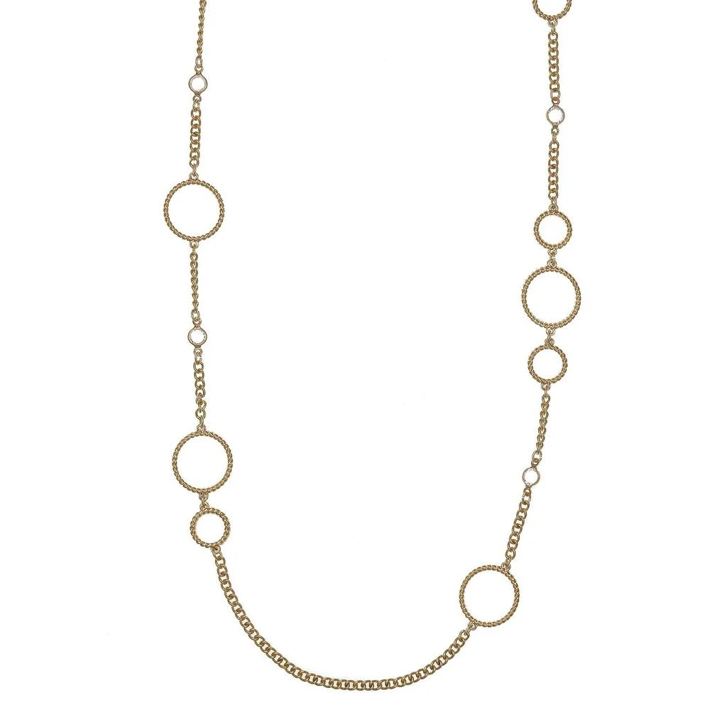 商品Christian Siriano New York|Channel Accent Circle Link Chain Necklace,价格¥257,第2张图片详细描述
