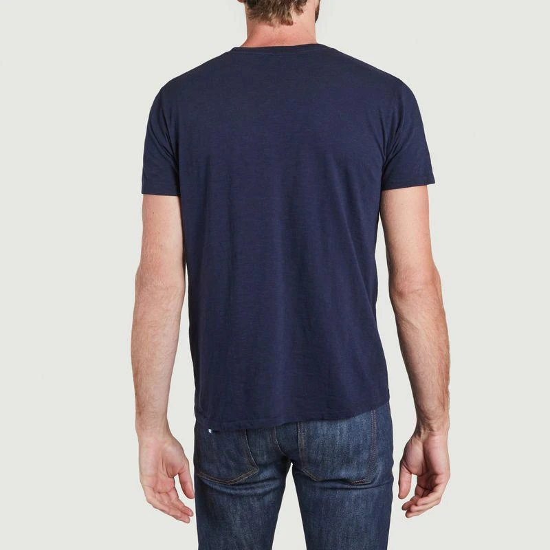 商品Velva Sheen|Straight cut t-shirt Navy VELVA SHEEN,价格¥270,第3张图片详细描述