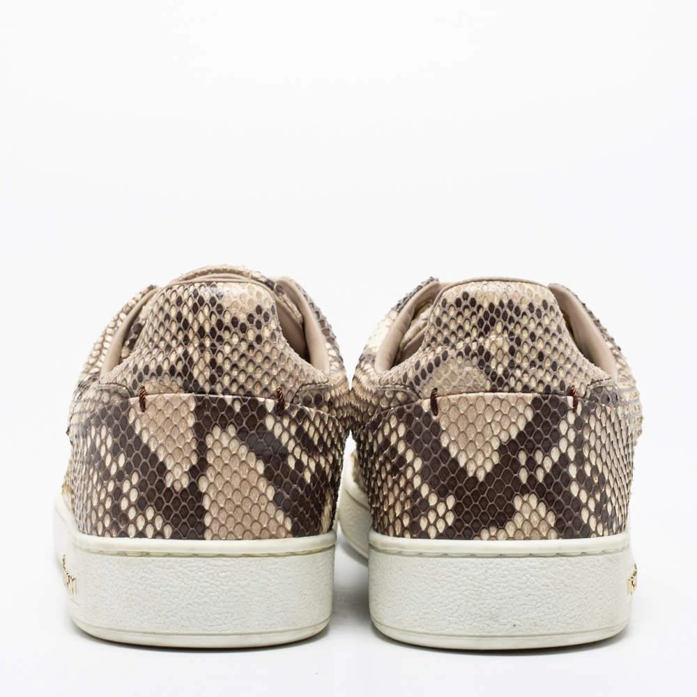 商品[二手商品] Louis Vuitton|Louis Vuitton Two-Tone Python Leather Frontrow Low-Top Sneakers Size 37.5,价格¥3650,第5张图片详细描述