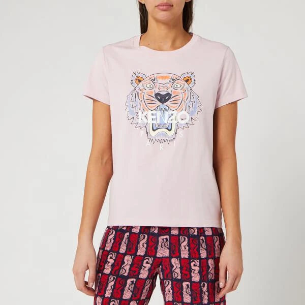 商品Kenzo|KENZO Women's 经典虎头T恤 - Faded Pink,价格¥583,第1张图片