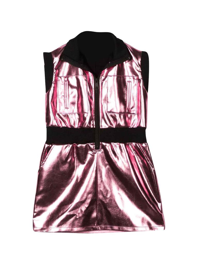 Karl Lagerfeld Kids Pink Dress Girl商品第1张图片规格展示
