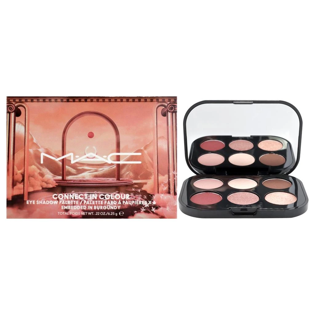 商品MAC|Connect In Colour Eye Shadow Palette - Embedded in Burgundy by MAC for Women - 0.22 oz Eye Shadow,价格¥276,第1张图片