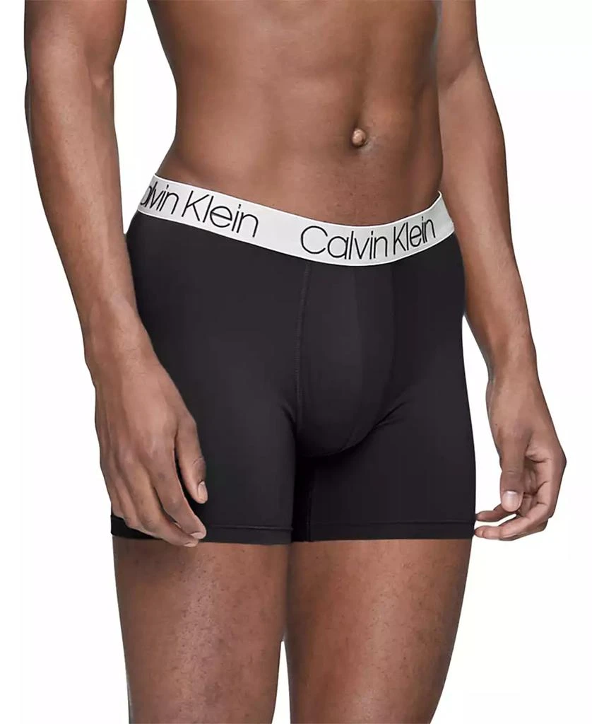 商品Calvin Klein|Men's 3-Pack Chromatic Microfiber Boxer Brief Underwear,价格¥185,第4张图片详细描述