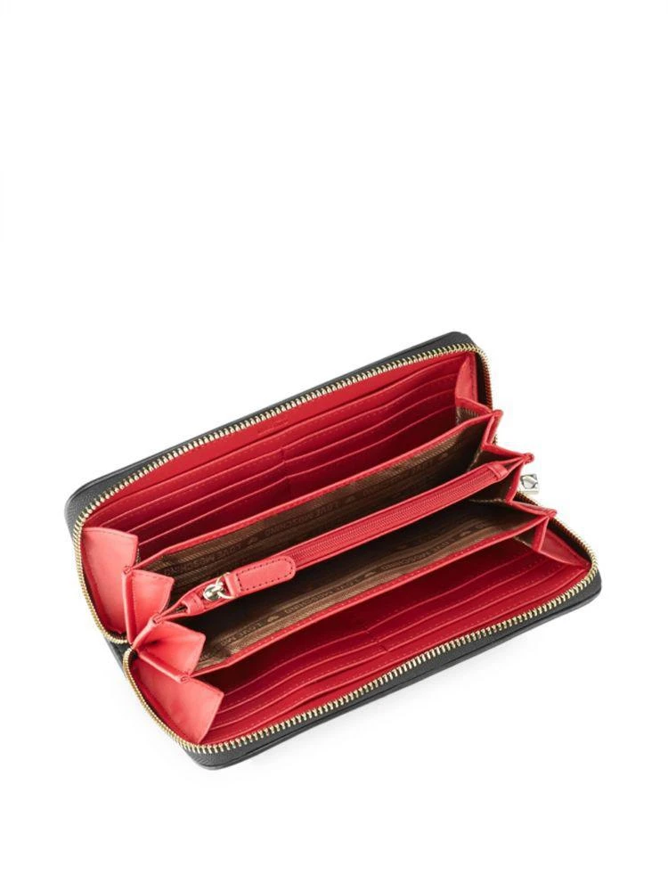 商品Moschino|Quilted Faux Leather Zip-Around Wallet,价格¥708,第2张图片详细描述
