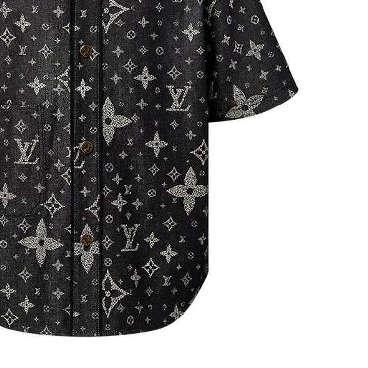 商品[国内直发] Louis Vuitton|FW23 字母Logo印花休闲短袖衬衫 男款 多色,价格¥14020,第9张图片详细描述