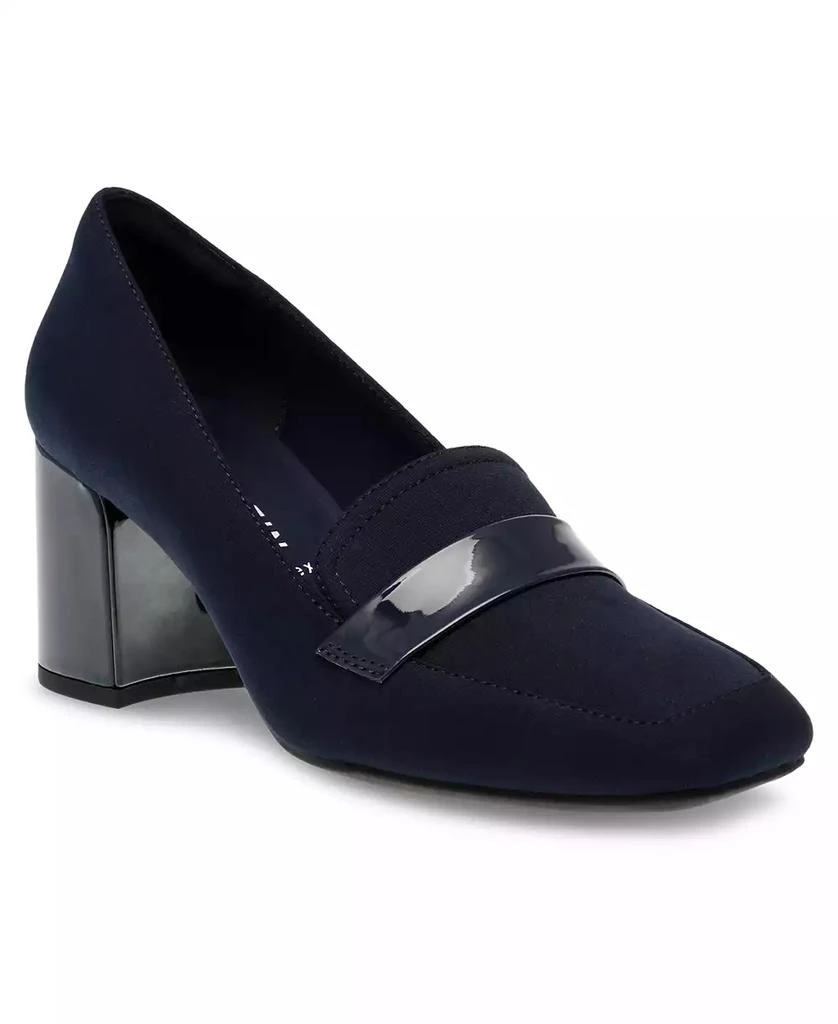 商品Anne Klein|Women's Tarin Block Heel Tailored Dress Pumps,价格¥306,第1张图片