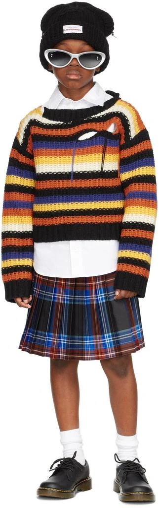 商品Charles Jeffrey Loverboy|SSENSE Exclusive Kids Multicolor Slash Stripe Sweater,价格¥977,第1张图片