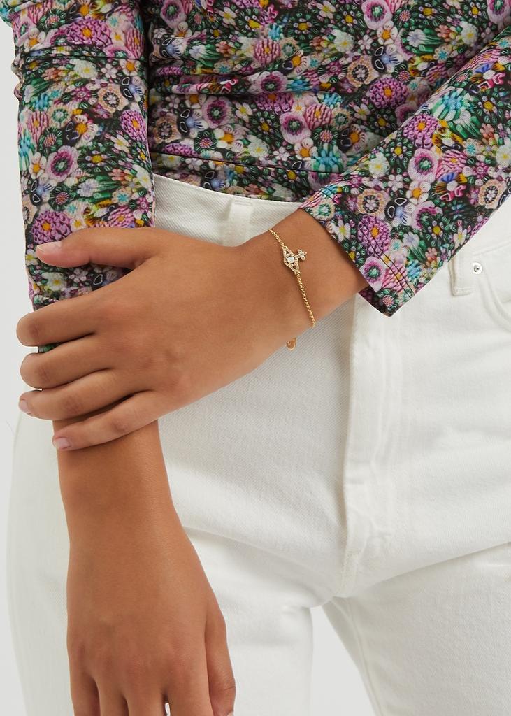 商品Vivienne Westwood|Olympia embellished gold-tone orb bracelet,价格¥878,第4张图片详细描述