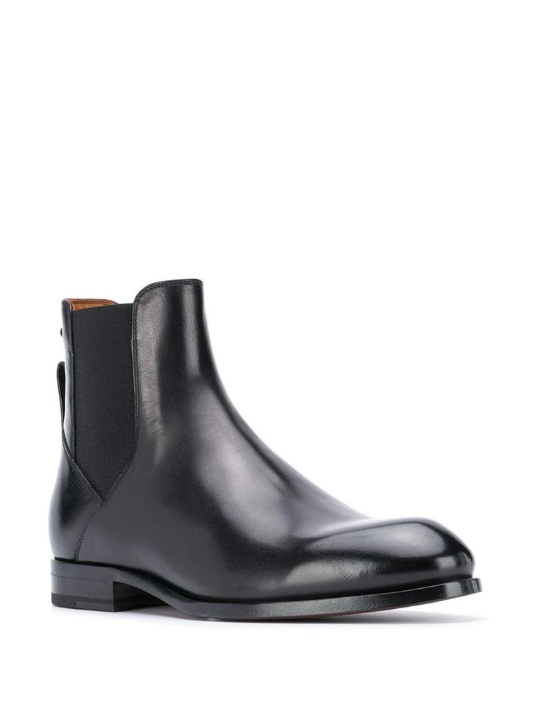 商品Zegna|Ermenegildo zegna men's black leather ankle boots,价格¥6851,第2张图片详细描述