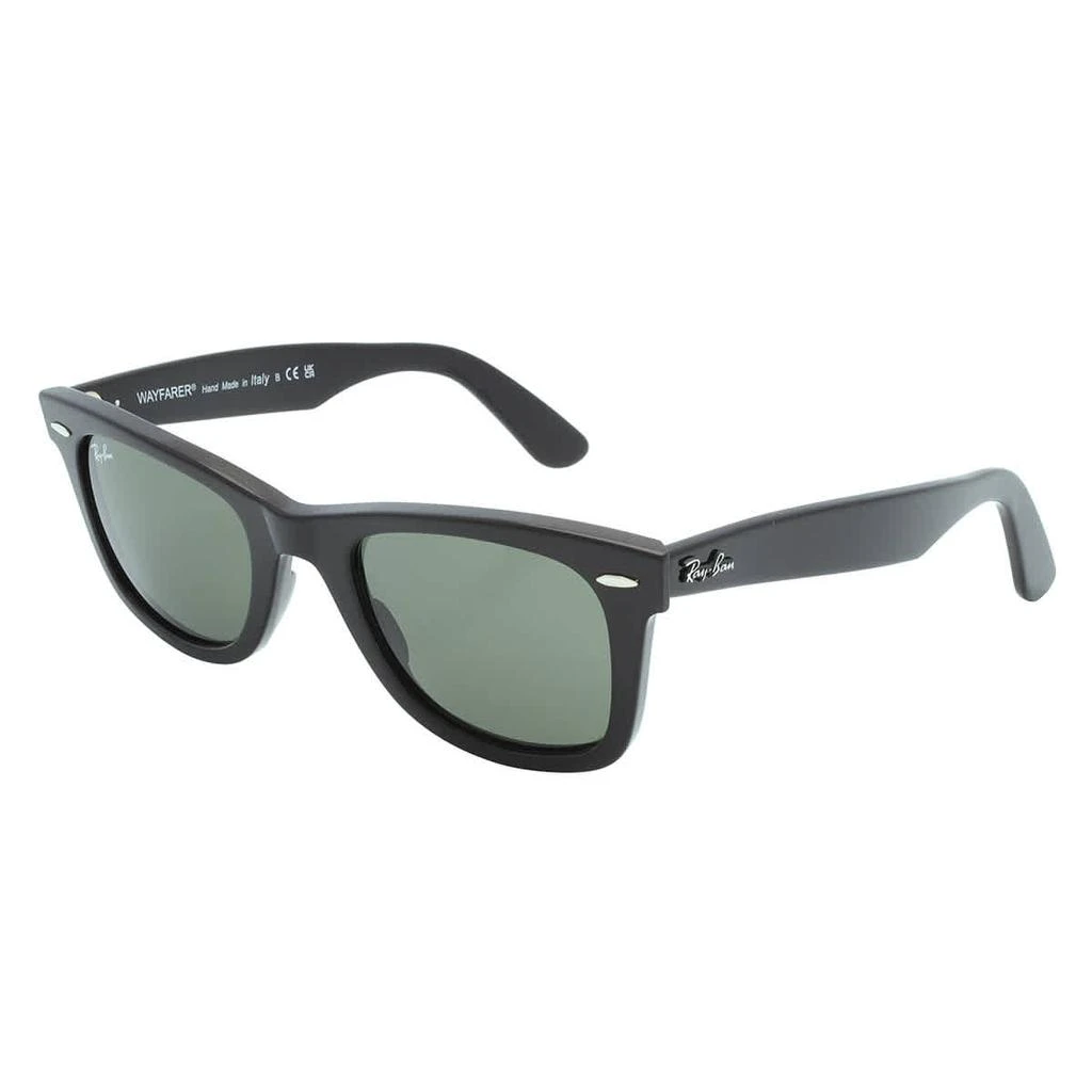 商品Ray-Ban|Original Wayfarer Bio Acetate Green Unisex Sunglasses RB2140 135831 50,价格¥825,第3张图片详细描述