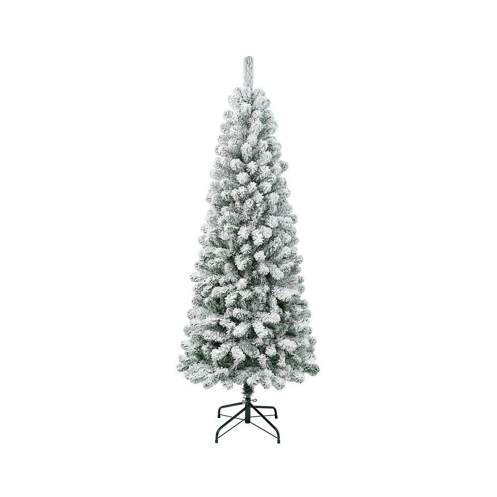 商品National Tree Company|First Traditions 6' Acacia Medium Flocked Tree,价格¥916,第1张图片