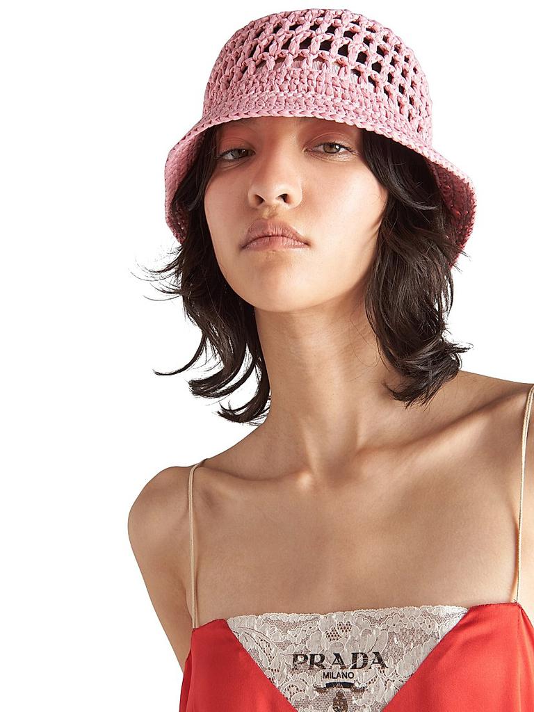 PRADA＊Raffia bucket hat ラフィア バケットハット＊送料込 Prada Raffia Bucket Hat | Saks Fifth Avenue