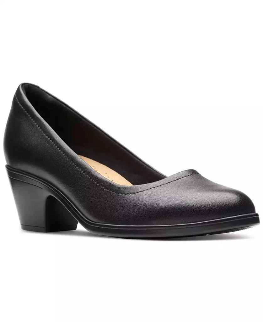 商品Clarks|Women's Emily Ruby Block-Heel Comfort Pumps,价格¥715,第1张图片