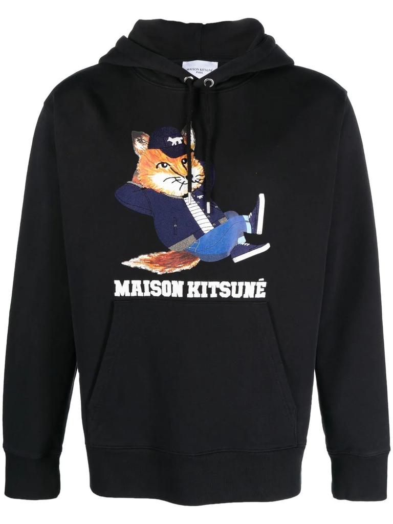 MAISON KITSUNÉ graphic-print hoodie商品第1张图片规格展示