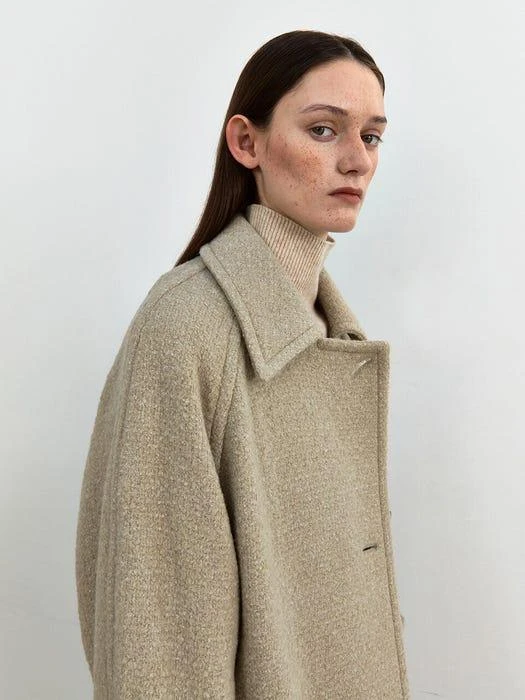 商品MOHAN|Tow Tweed Wool Soutien Coat (2 Colors),价格¥1750,第3张图片详细描述