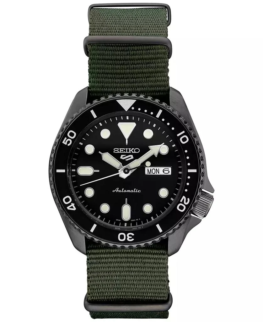 商品Seiko|运动绿色尼龙表带手表,价格¥2679,第1张图片