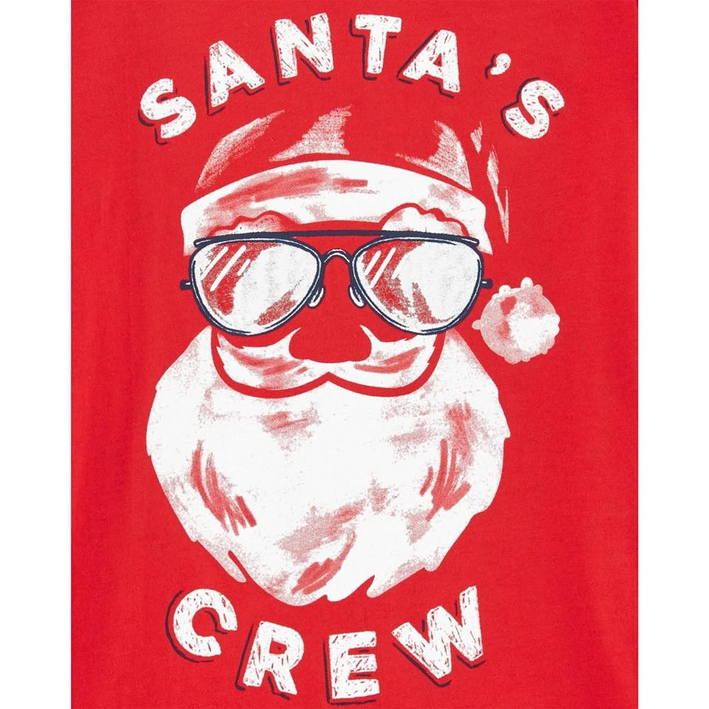 商品Carter's|Big Boys and Big Girls Santa's Crew Christmas Jersey T-shirt,价格¥75,第2张图片详细描述