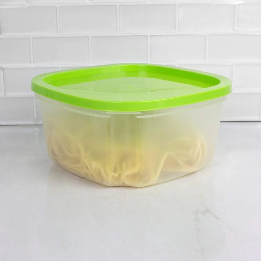 商品Home Basics|Home Basics 7 Piece Plastic Food Storage Container Set with Multi-Colored Lids,价格¥131,第4张图片详细描述