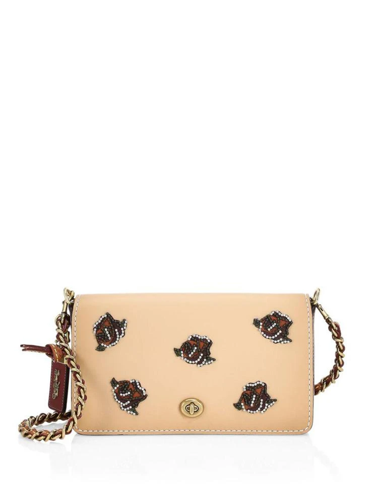 商品Coach|Rose Appliqué 真皮斜挎包,价格¥2609,第1张图片