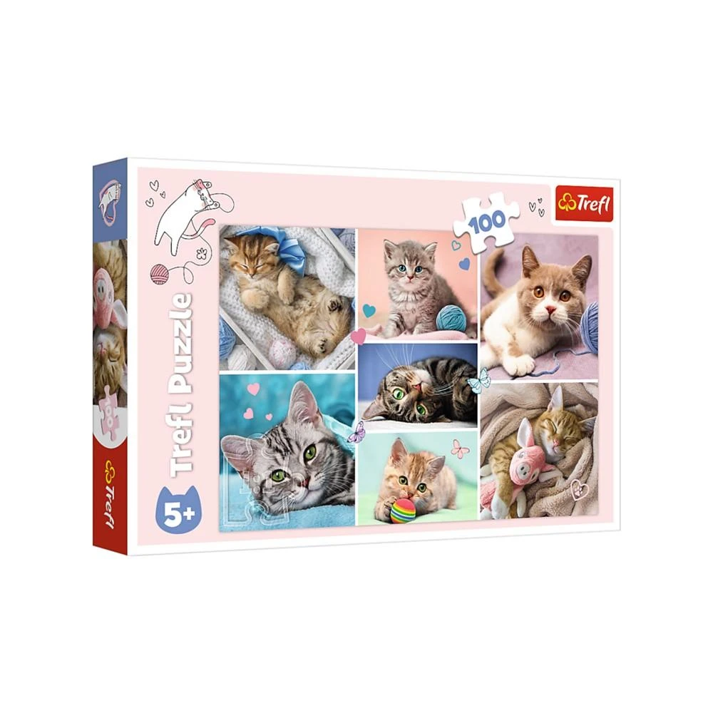 商品Trefl|Red 100 Piece Kids Puzzle - in The Cat World,价格¥75,第1张图片