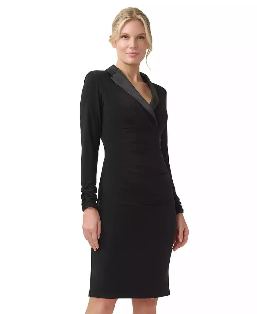 商品Adrianna Papell|Women's Jersey Tuxedo Sheath Dress,价格¥884,第3张图片详细描述