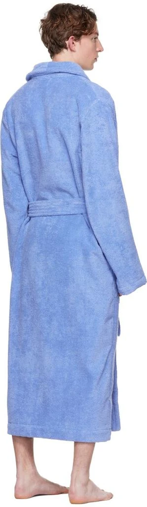 商品Tekla|Blue Organic Cotton Bathrobe,价格¥997,第3张图片详细描述