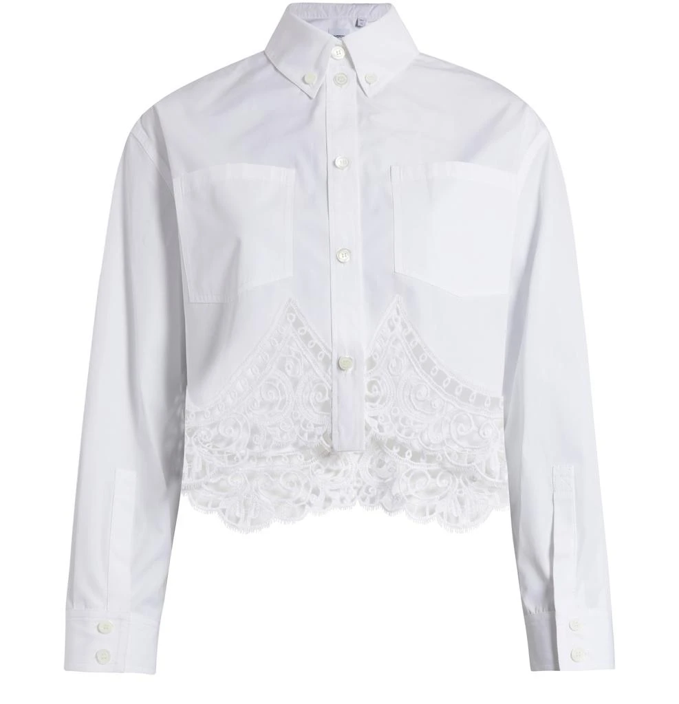 商品Burberry|短款蕾丝衬衫,价格¥17543,第1张图片