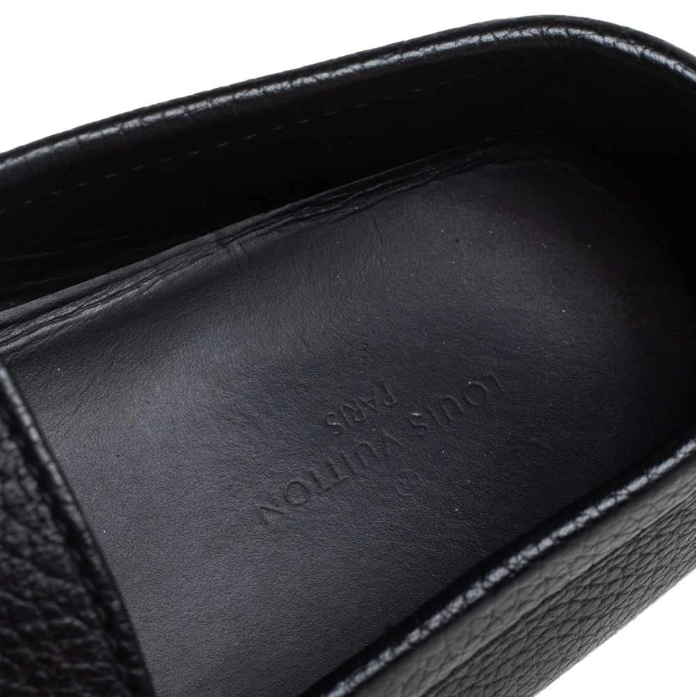 Louis Vuitton Black Leather Monte Carlo Slip On Loafers Size 42.5 商品