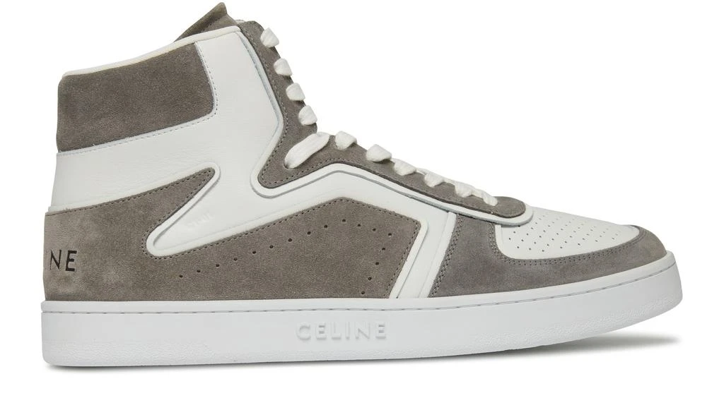 商品Celine|CT-01“Z”Trainer牛皮绒面革和牛皮革高帮运动鞋,价格¥7101,第1张图片