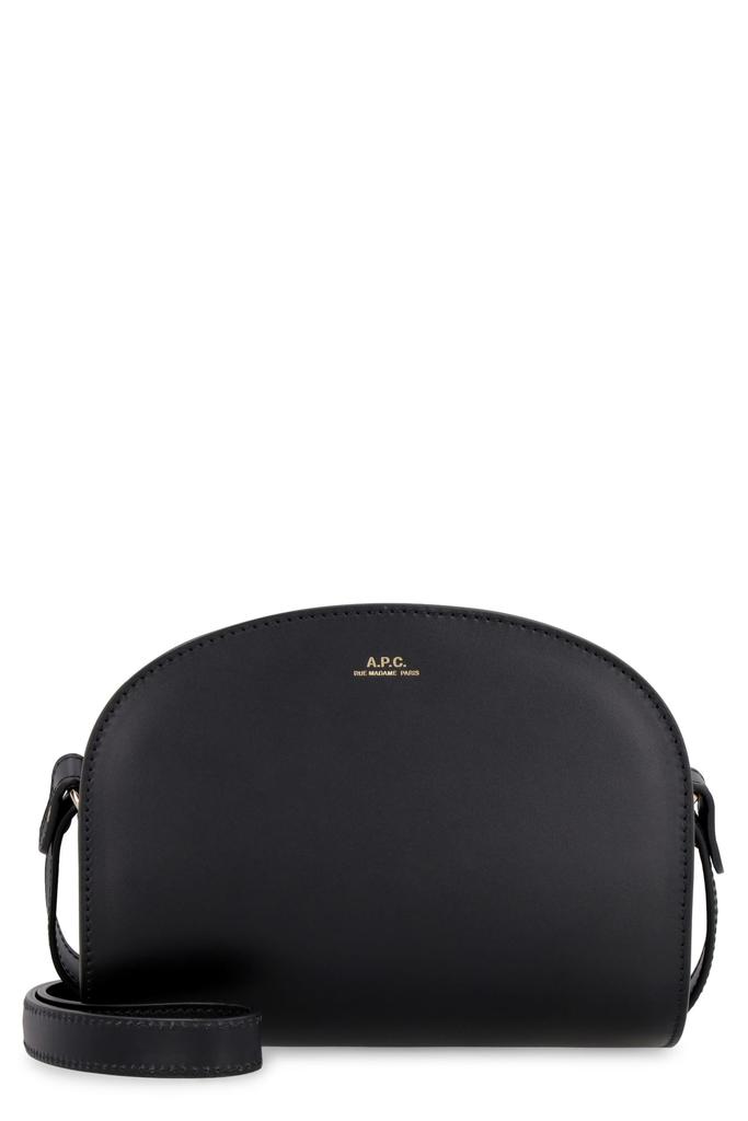 A.P.C. Mini Demi-lune Leather Crossbody Bag商品第1张图片规格展示