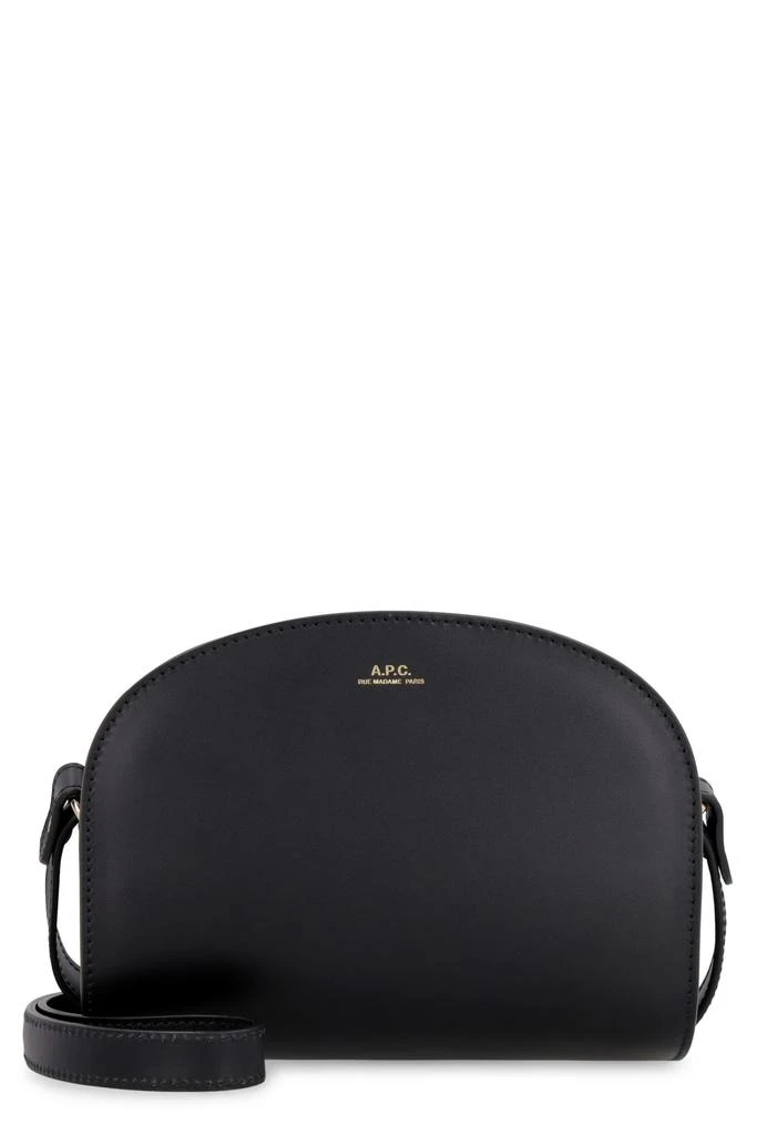 商品A.P.C.|Mini Demi-lune Leather Crossbody Bag,价格¥2887,第1张图片