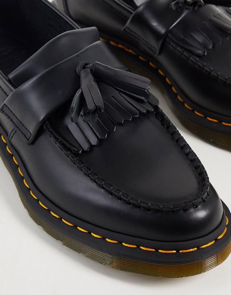 Dr Martens adrian ys tassel loafers in black smooth商品第3张图片规格展示