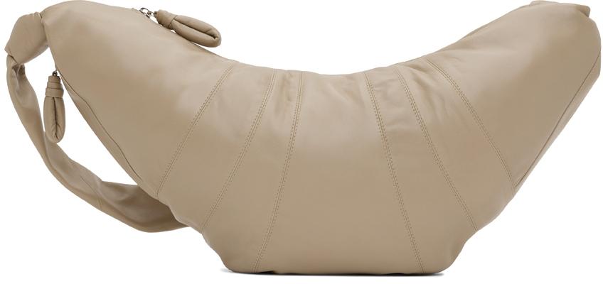 Taupe Large Croissant Shoulder Bag商品第1张图片规格展示
