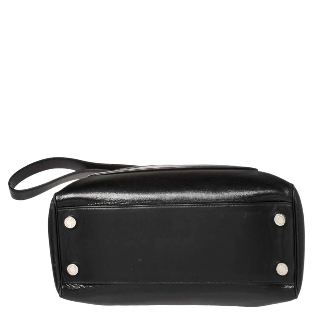 Bvlgari Black Leather and Patent Leather Serpenti Scaglie Tote 商品