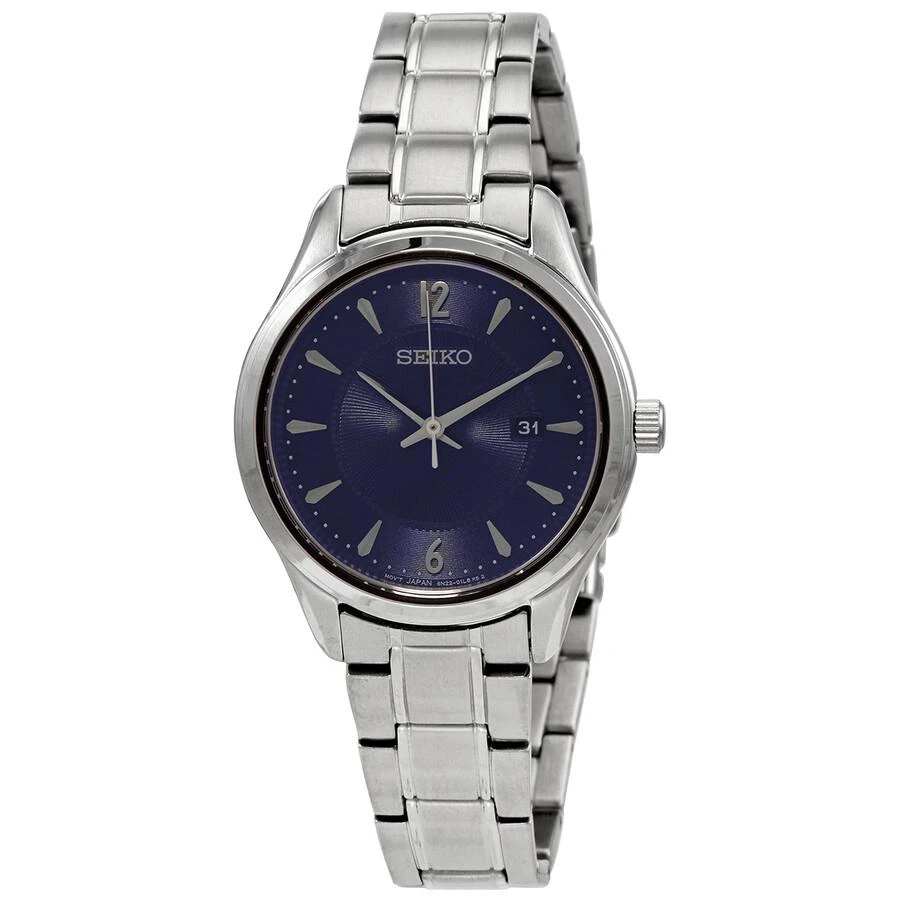 商品Seiko|Seiko Noble Quartz Blue Dial Ladies Watch SUR425,价格¥798,第1张图片