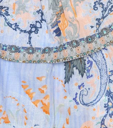 商品Camilla|Embellished printed cotton top,价格¥999,第3张图片详细描述