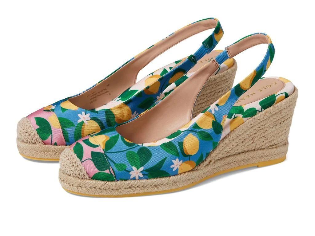 商品Cole Haan|Cloudfeel Espadrille Wedge Slingback 80 mm,价格¥382,第1张图片