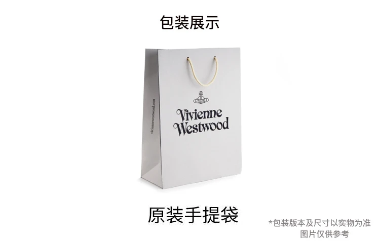 商品[国内直发] Vivienne Westwood|HAZEL 土星Logo 光面小牛皮 腋下包法棍包单肩手提包 小号 女款 珠光粉,价格¥3577,第6张图片详细描述