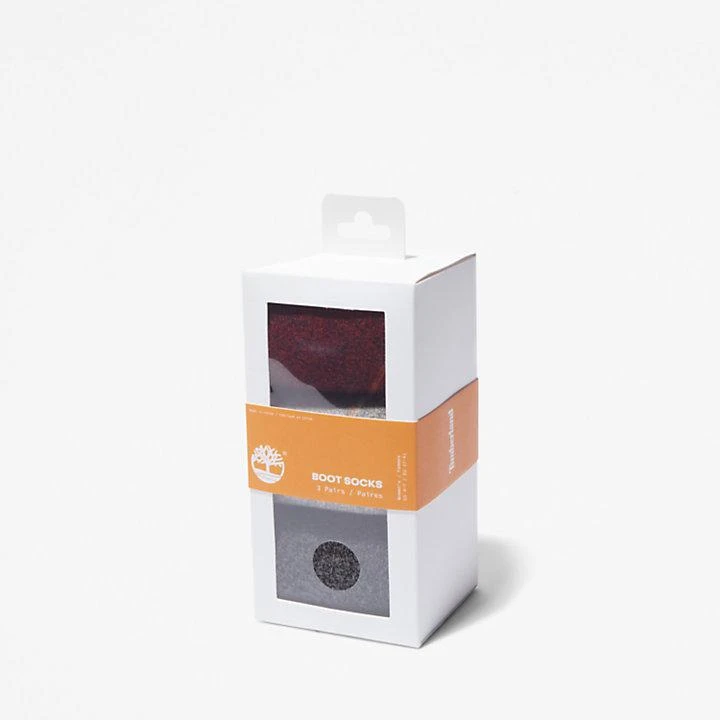 商品Timberland|Three Pack Marled Crew Socks Gift Box for Women in Black,价格¥185,第3张图片详细描述