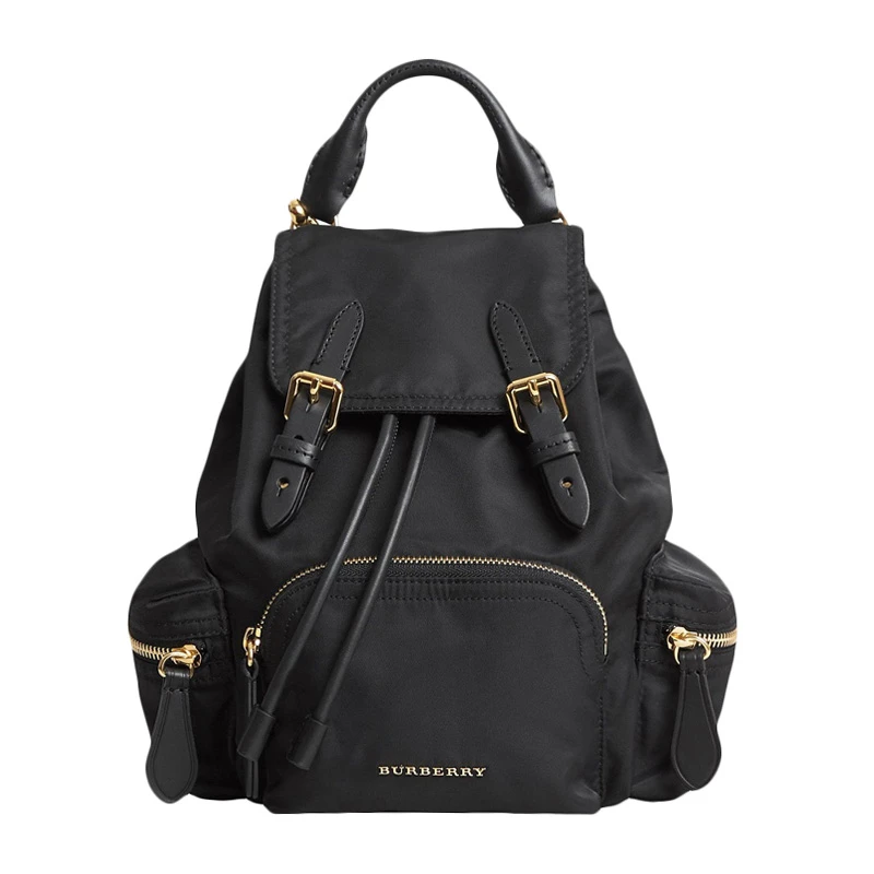 商品[国内直发] Burberry|Burberry 博柏利 女士黑色双肩包 4075972,价格¥8013,第1张图片