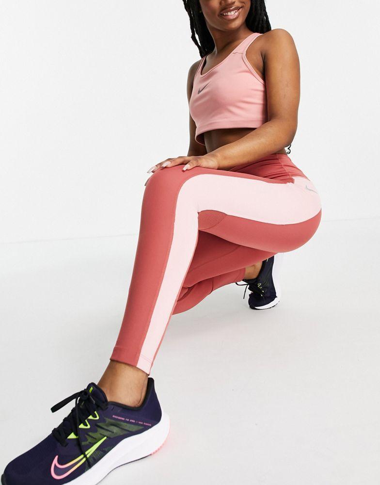 商品NIKE|Nike Running epic fast tight 7/8 leggings in rust,价格¥214,第1张图片
